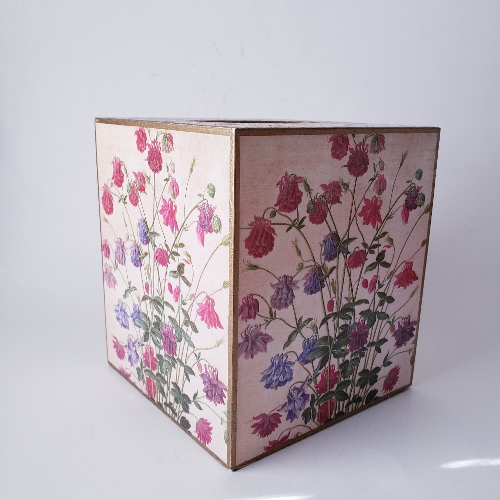 Vintage Floral Tissue Box Cover - Picture 3 of 9